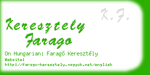 keresztely farago business card